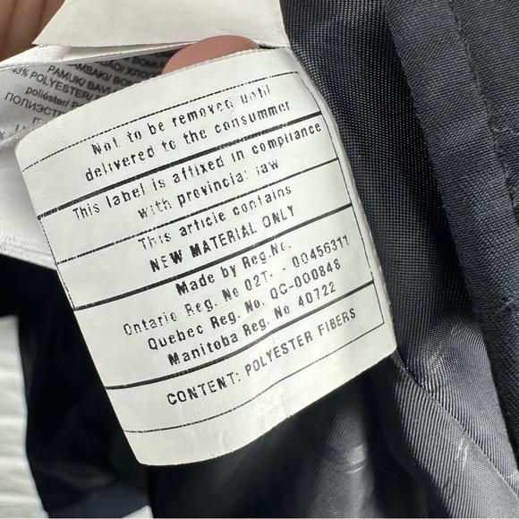 LAUREN RALPH LAUREN Navy Blue Double Breasted Trench Coat Women's XS - Picture 9 of 12